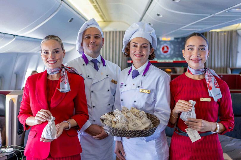 Turkish Airlines,hleb, ketering