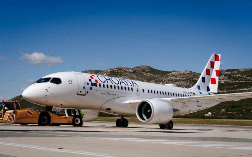 Airbus A220-100, Croatia Airlines, Dubrovnik