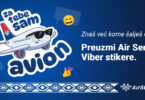 AIR SERBIA, Viber stiker