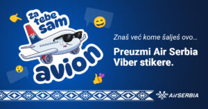 AIR SERBIA, Viber stiker