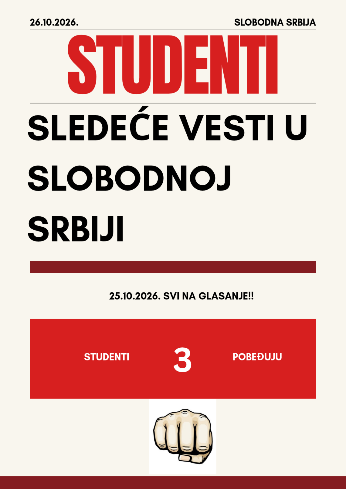 Studenti pobeđuju